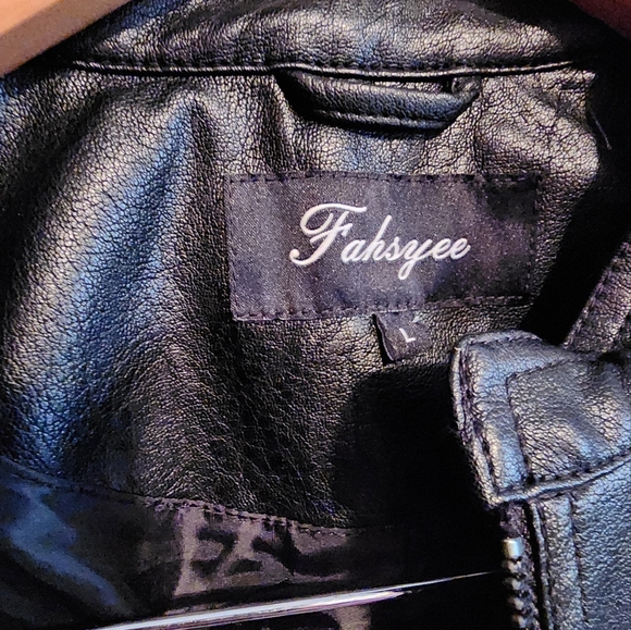 Faux Leather BLACK Moto Jacket - Picture 3 of 6
